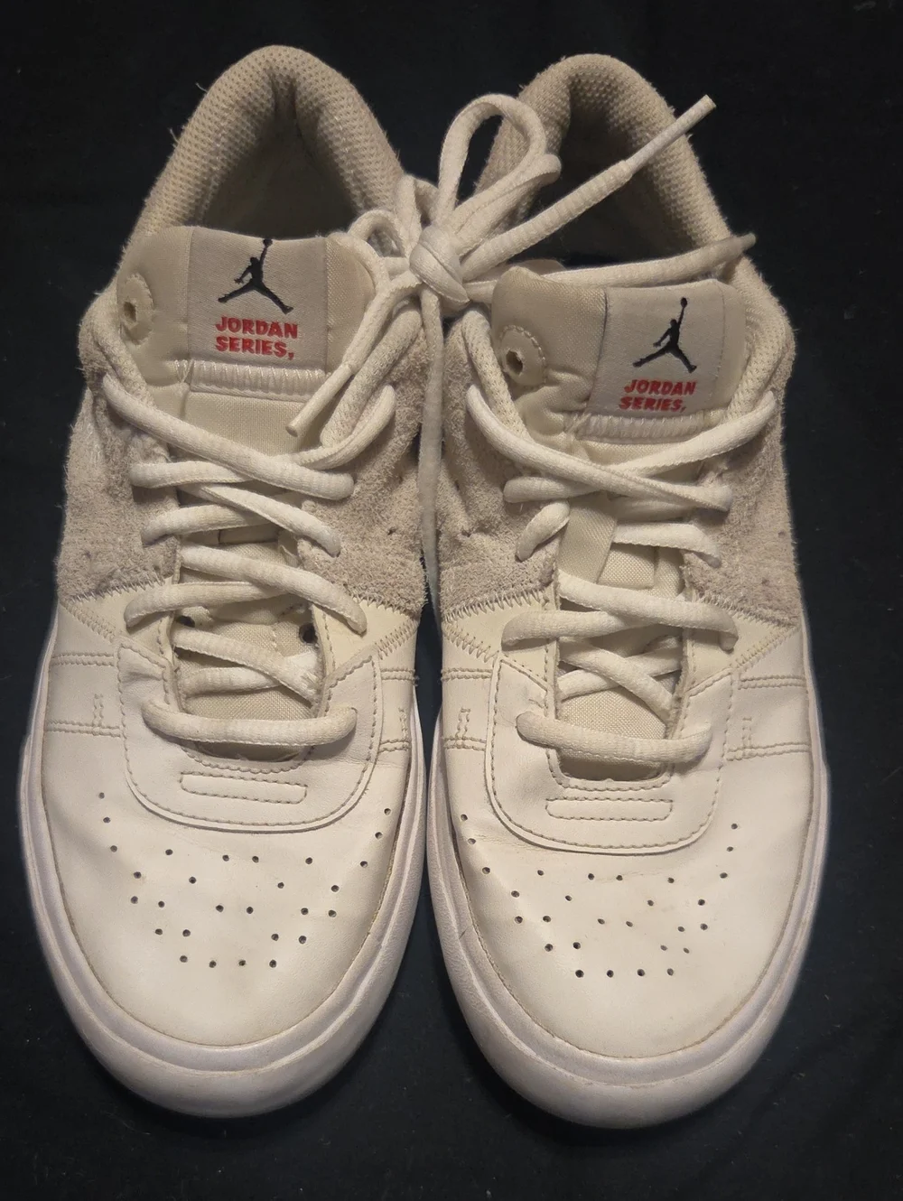 Jordan Men’s Off-White/Tan Low-Top Sneakers